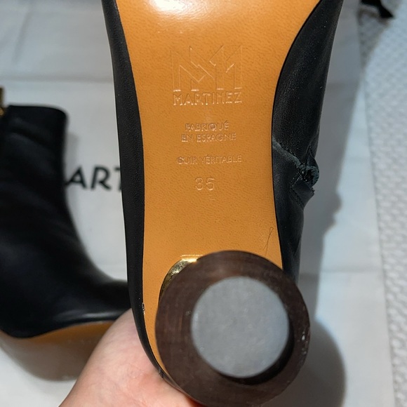 Souliers Martinez Viernes Leather Ankle Boots - Picture 9 of 12